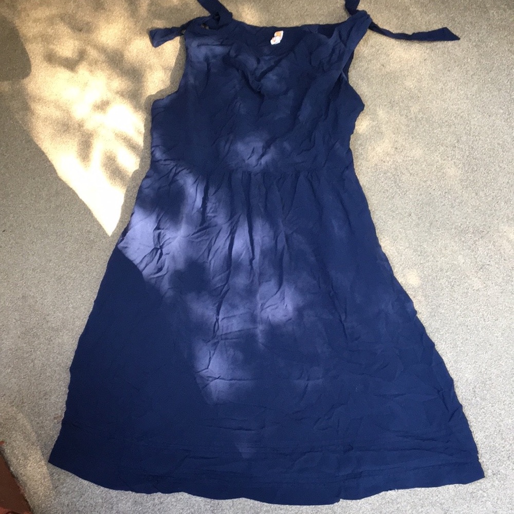 Anthropologie Maeve navy blue dress